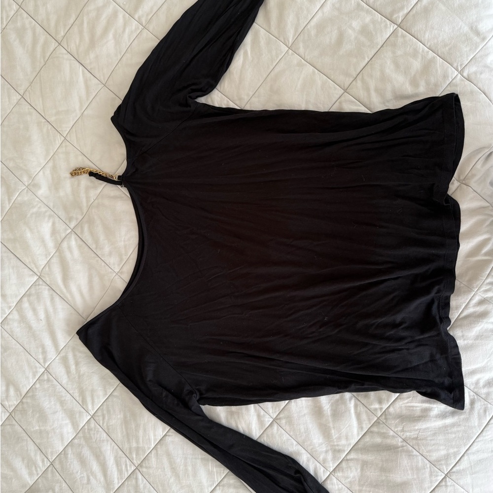 Torrid Black Long Sleeve Top